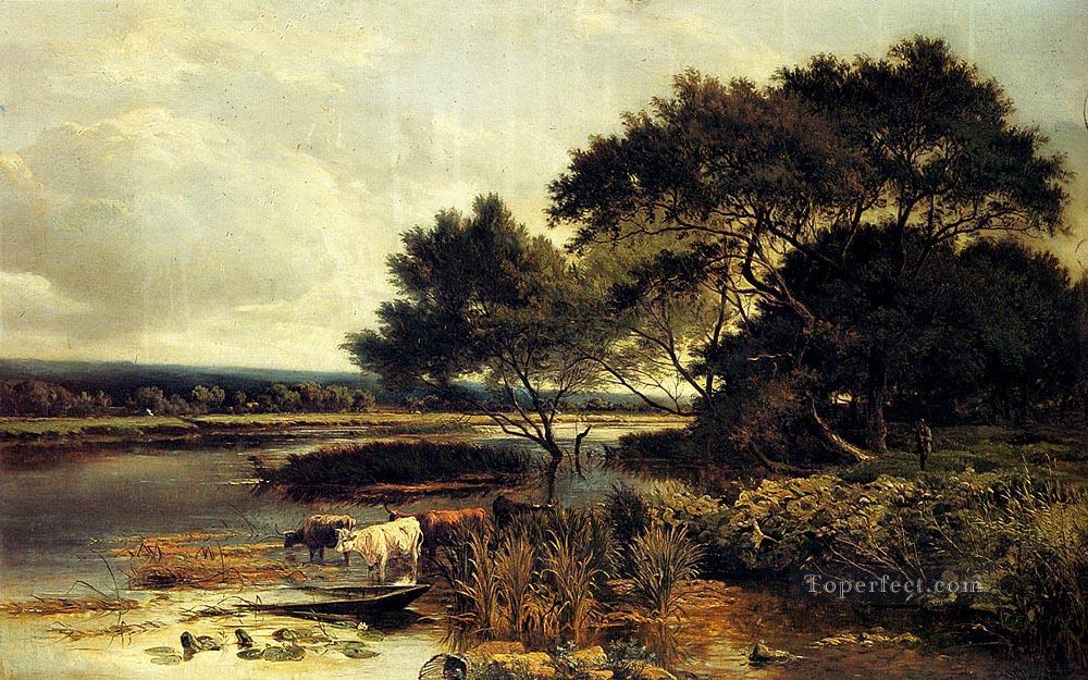 Streatly On Thames landscape Sidney Richard Percy brook Oil Paintings